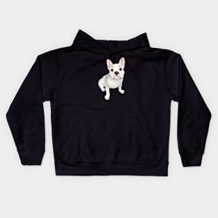 White French Bulldog Kids Hoodie